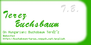 terez buchsbaum business card